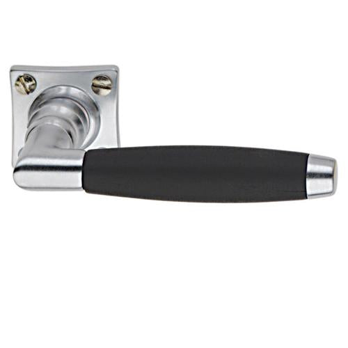 Ton MAT CHROOM krukstel met Beuken gelakt 38mm rozet