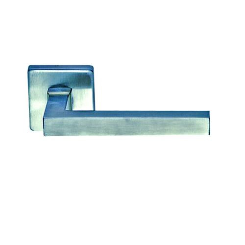 Alba Q RVS krukstel hol op vierkant rozet 52mm