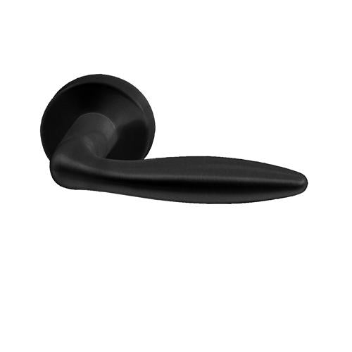 Arena Zwart krukstel RVS hol op rond rozet 50mm