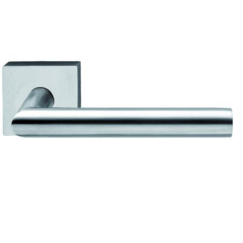 Alba RVS  krukstel hol op vierkant rozet 52x52mm