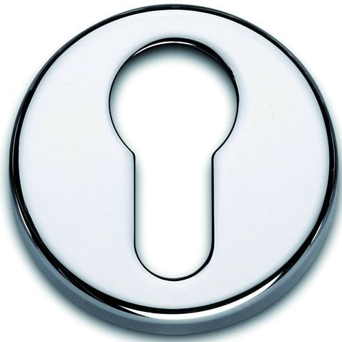 Cilinderrozet Glans Nikkel 55mm rond per paar