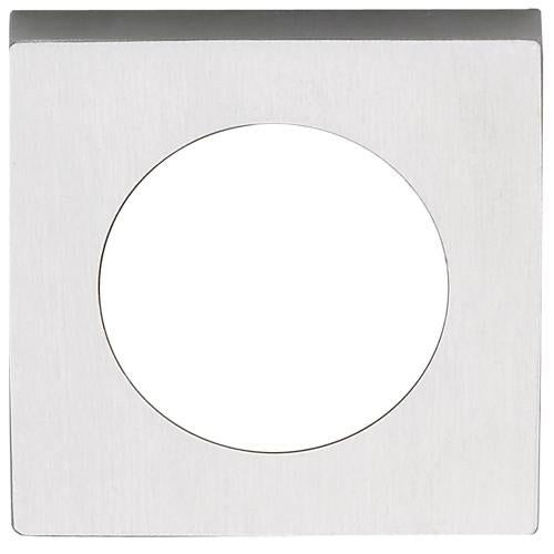 Krukrozet vierkant 50x50mm RVS