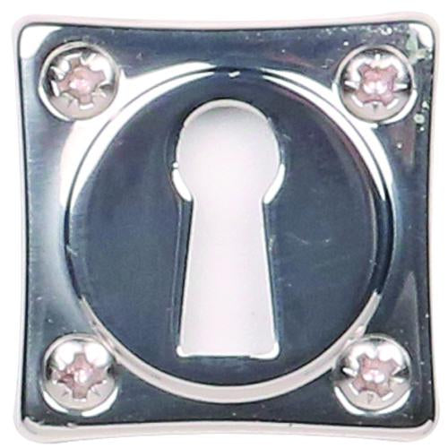 Sleutelrozet Glans Nikkel 38mm vierkant per paar