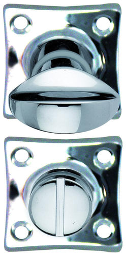 WC garnituur Glans Nikkel 38mm vierkant