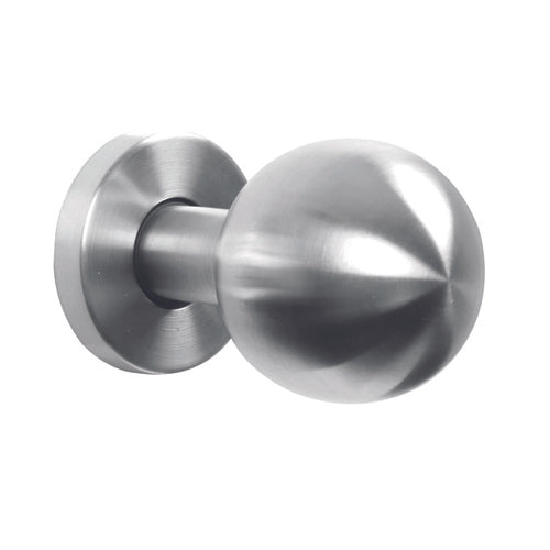 RVS geborstelde deurknop - rozet 50mm - per stuk merk Entra E&A