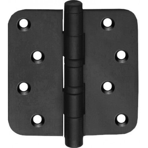 SCHARNIER Zwart poeder-coat / 89x89mm kogel rond