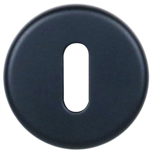 Sleutelrozet alu zwart  50mm rond per paar