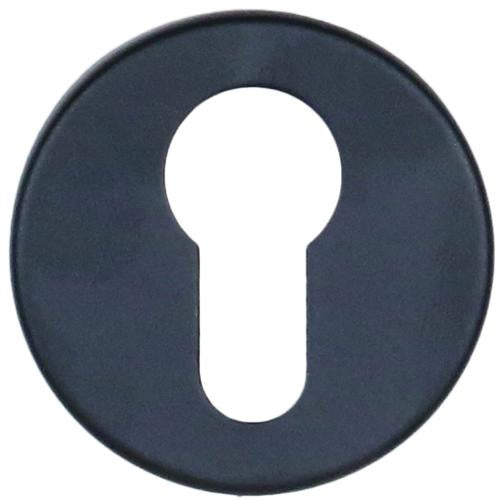 Cilinderrozet alu Zwart  50mm rond per paar