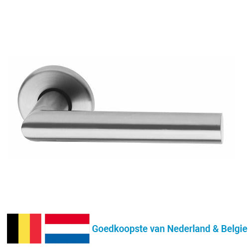 RVS deurkruk op rozet - geborsteld & modern - Alba Promo van ASG E&A ...